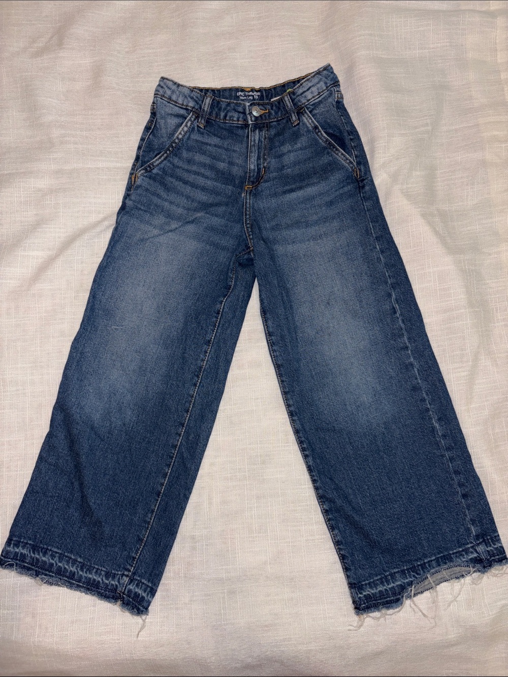 Wide Leg Girl’s Jeans - Blue